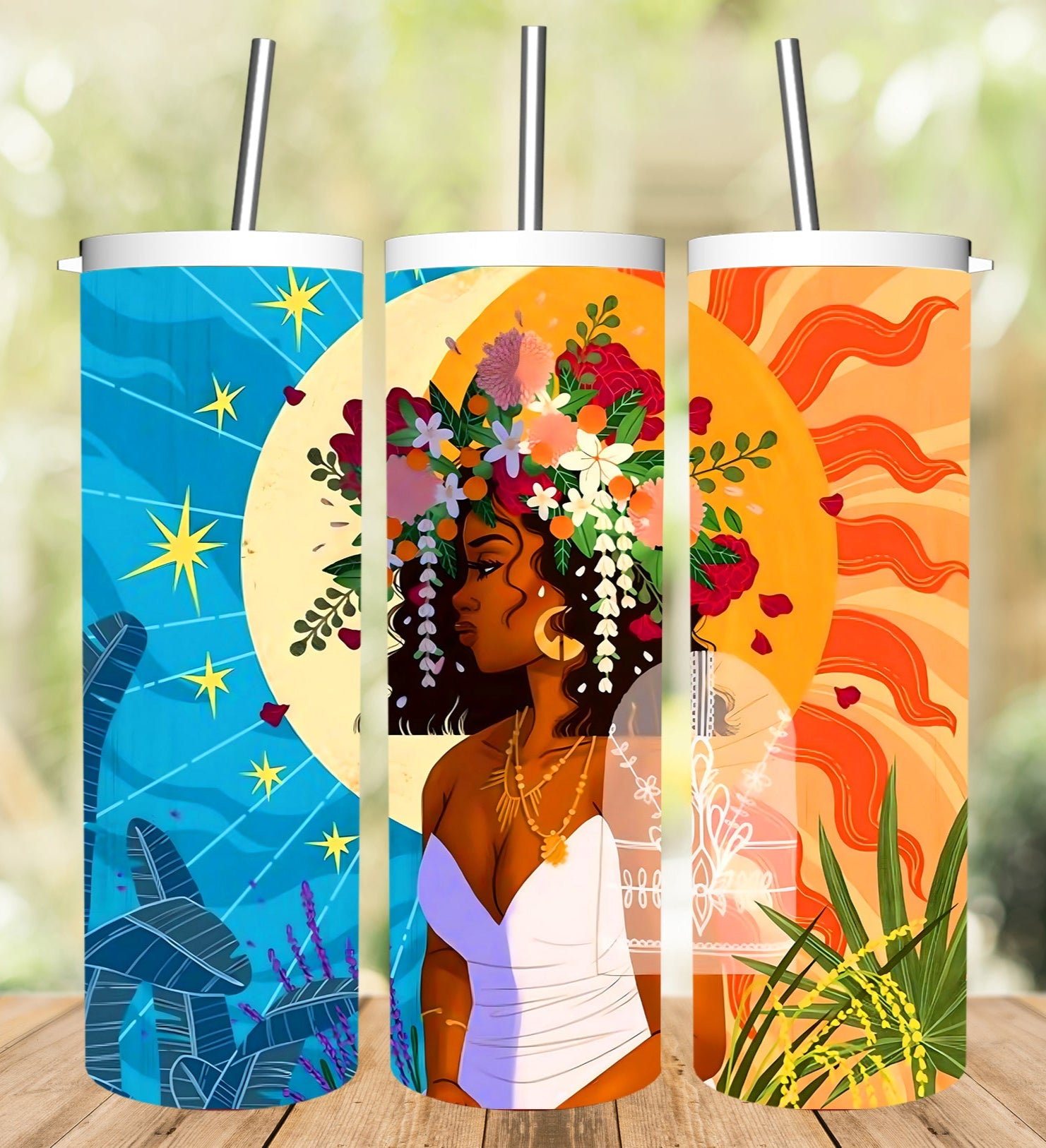 Beautiful African Lady Tumbler