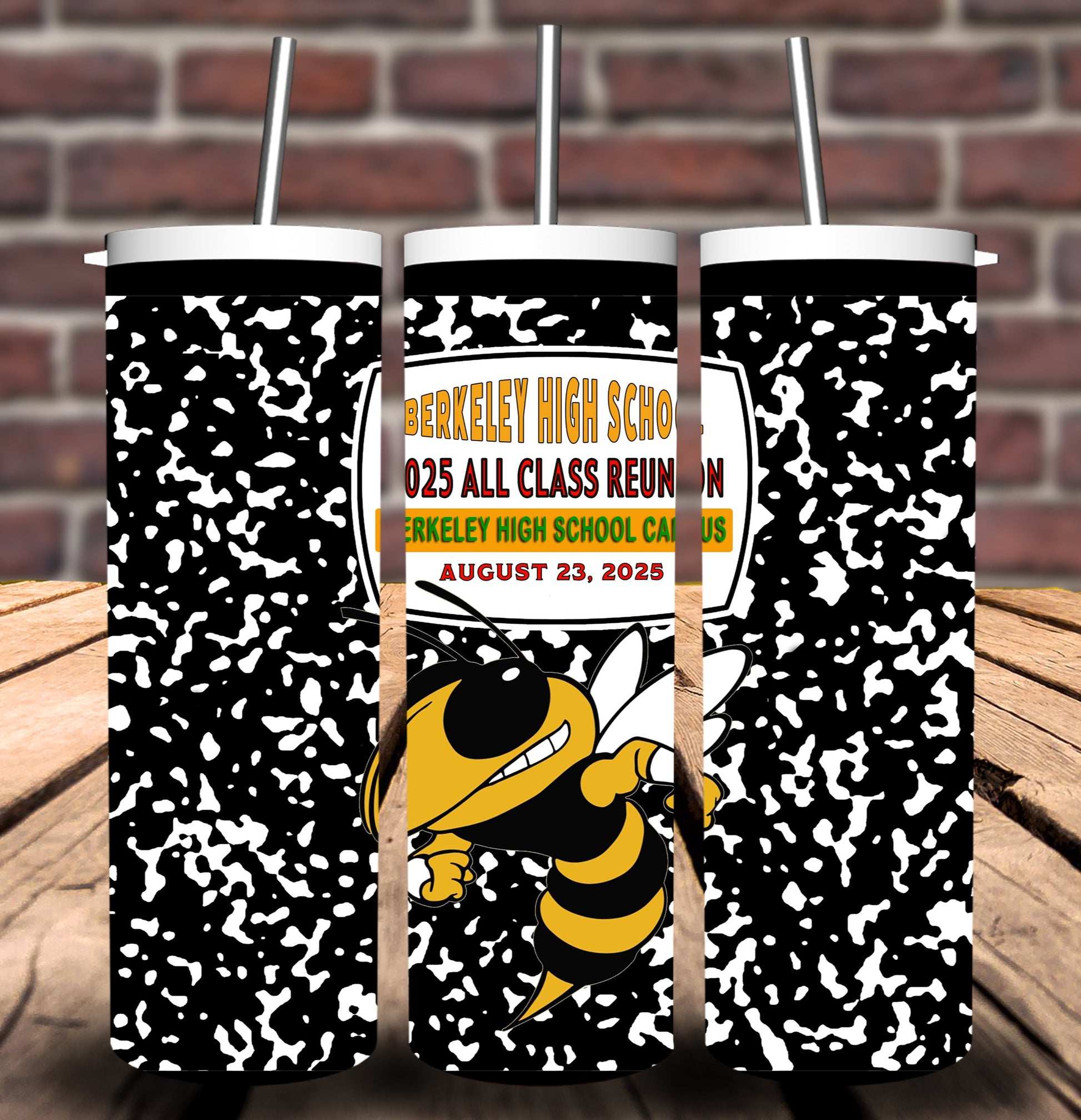 A1 - Black Composition Notebook BHS All Reunion 20 oz. Tumbler